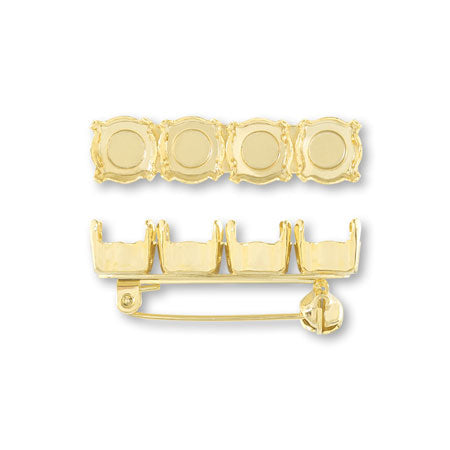 Brooch sky oval No.1 gold