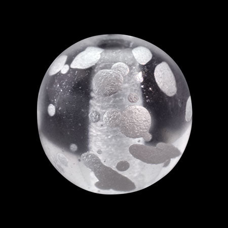 Czech Round-Crystal Silver Rain