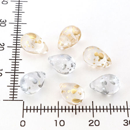 Czech Zippo hole Crystal Gold rain