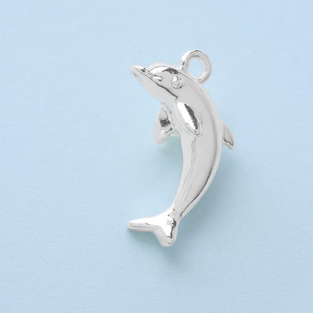 Charm dolphin silver plated