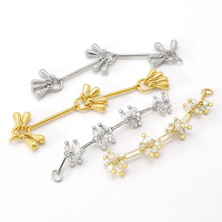 Swing parts petit drop 3 rows gold