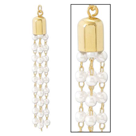 Swing parts pearl tassel white/G