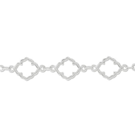 Design chain moroccan rhodium color