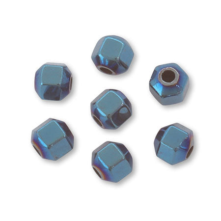 天然石 ヘキサゴン ヘマタイト/ブルー