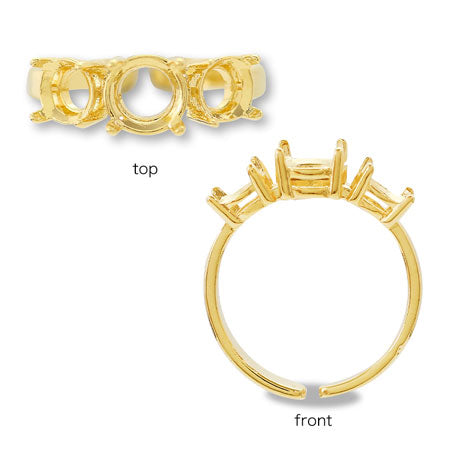 Ring stand with stone seat