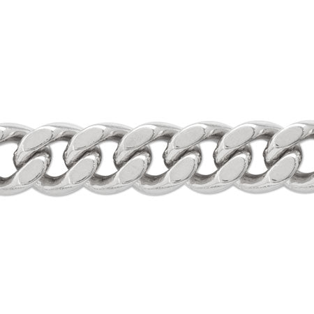 Aluminum chain AL835AF rhodium color