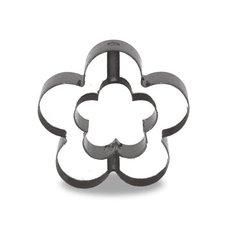 アクリル ドイツ製 チアフルフラワー クリスタル/ブラック