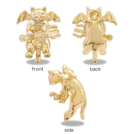 Charm Devil Cat Gold