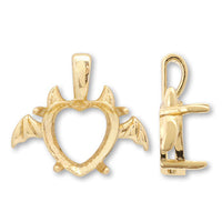 Gold for Vatican Devil Heart #4884 8.8 × 8mm