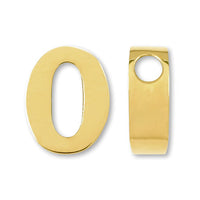 Metal parts number 0 gold