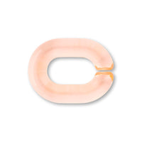 Acrylic chain parts oval coral