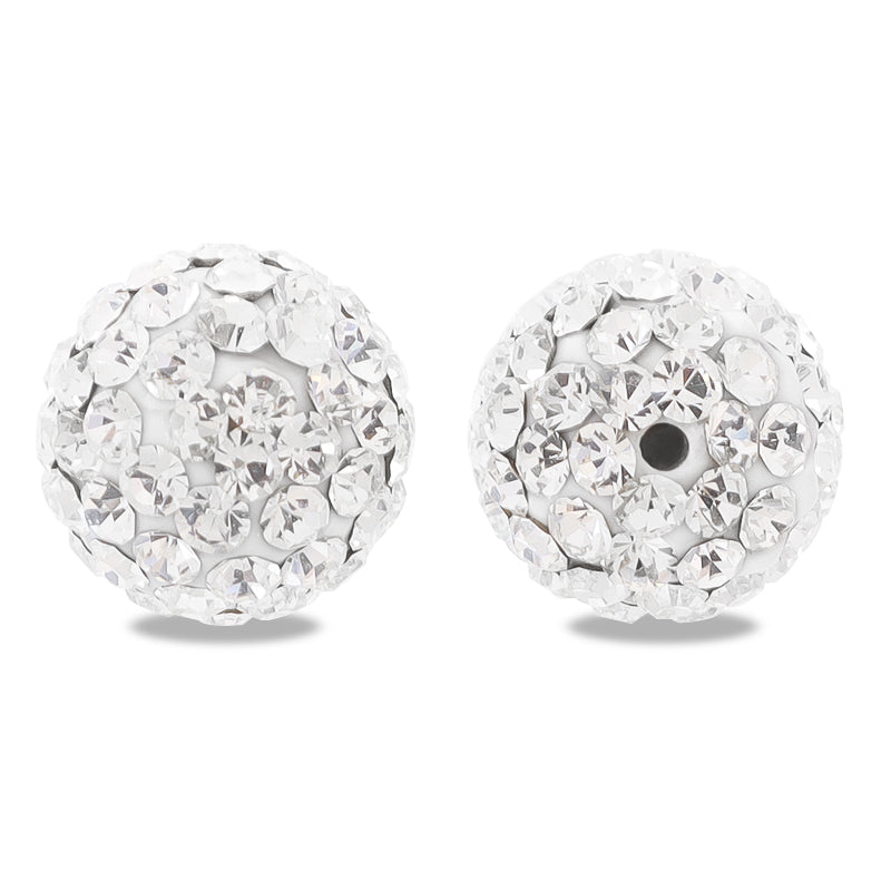 Clay beads glass cut single hole crystal (Preciosa)