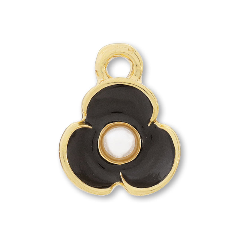 Charm Flower Bridal Veil Epo Black/G