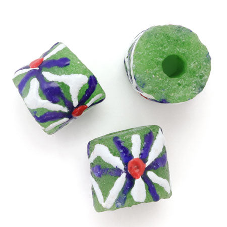 アフリカントレードビーズ パウダーグラス2 グリーン1【アウトレット】