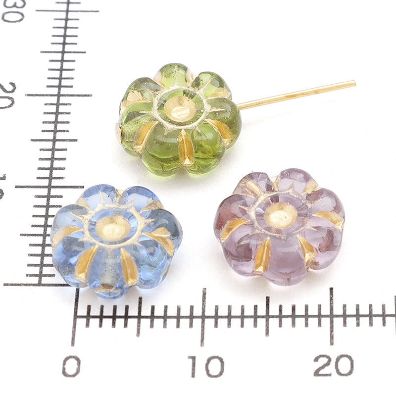 Czech Flower 5 LT. Amethyst/G