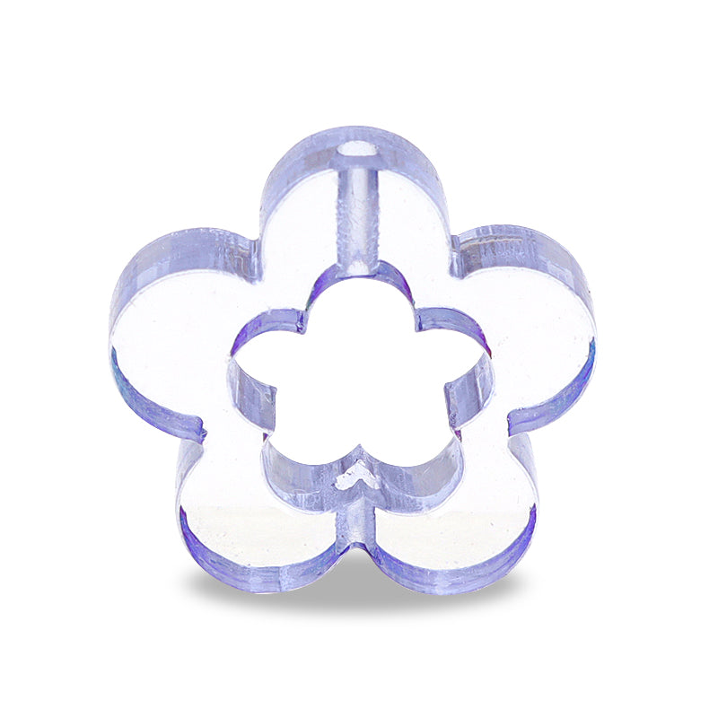 Acrylic made in Germany Cheerful Flower Crystal/Blue