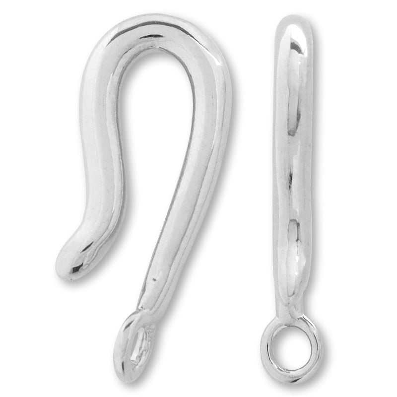 Design clasp hook No.5 rhodium color