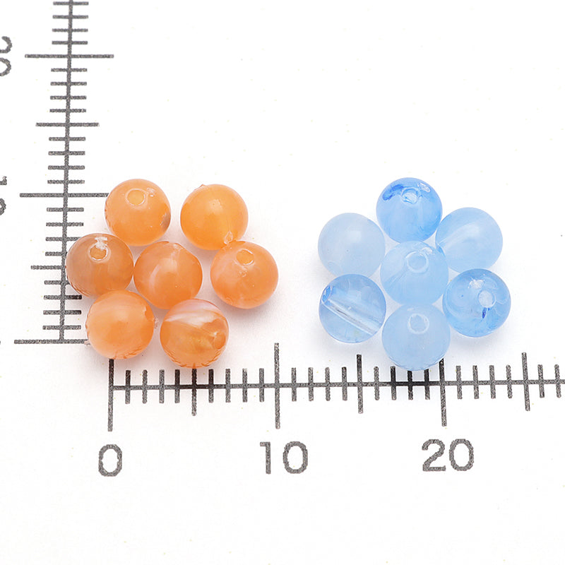 アクリル ドイツ製 丸 トランキルブルーマーブル