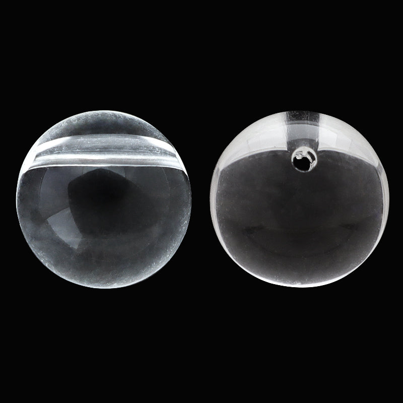 アクリル ドイツ製 丸 上穴 クリスタル