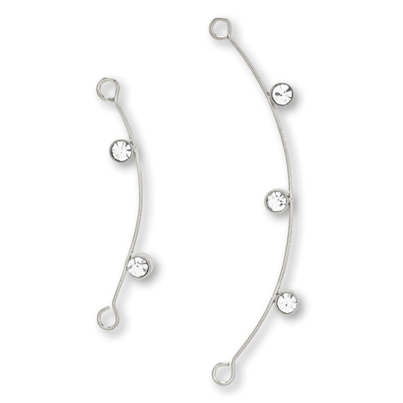 ジョイントワイヤー カーブ石付 クリスタル/RC