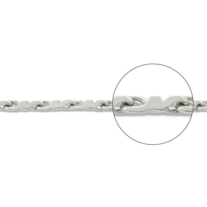 Chain K-410 Rhodium color