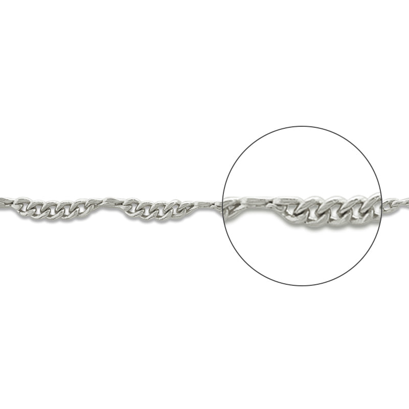 Chain K-411 Rhodium color