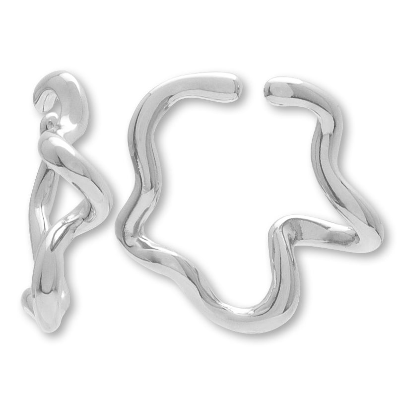 Ear cuff modification 10 rhodium color