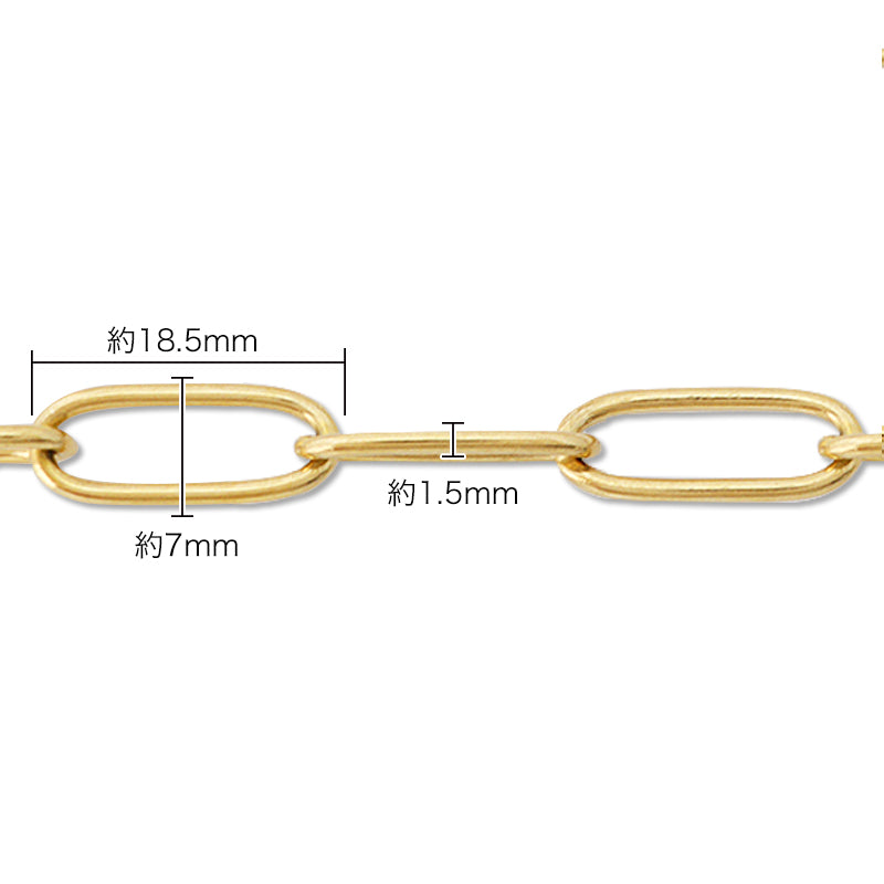 Stainless steel chain ST215L Gold (SUS304)