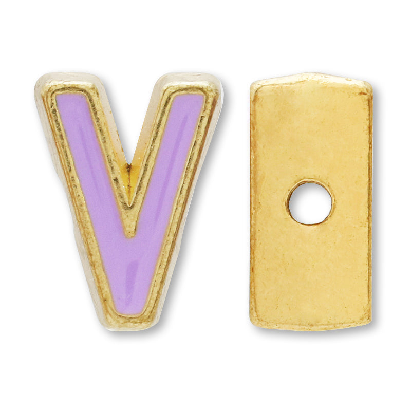 Metal Parts Initial Epo V Gold (Purple)
