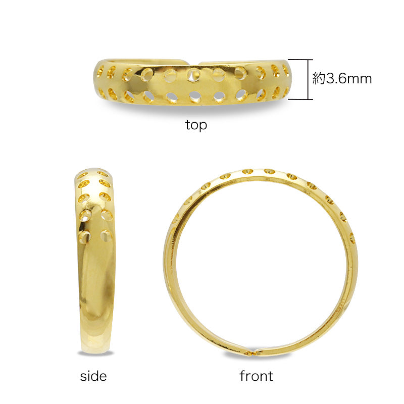 Shower Ring No.1 Rhodium Color