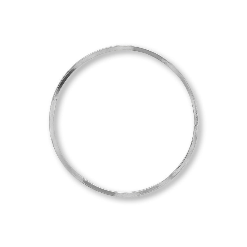 Metal ring parts Round No.L1 Rhodium color