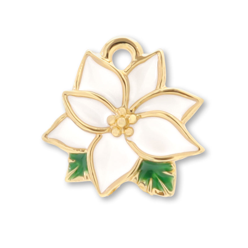 Charm Poinsettia No.2 1 Can White/G