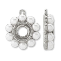 Pearl rollBezel #1088 White/RC with 1 ring