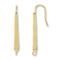 Design earrings, nuance stick, with U-shaped ring