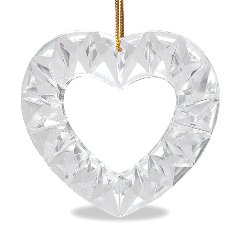 アクリル ドイツ製 シャイニングハート トップホール クリスタル