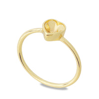 リング台 石座付 ハート #4884 5.5×5mm ゴールド(コーティング付)