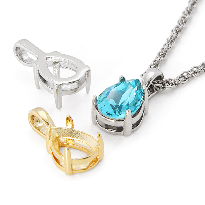 バチカン付石座 シズク #4320用 ロジウムカラー