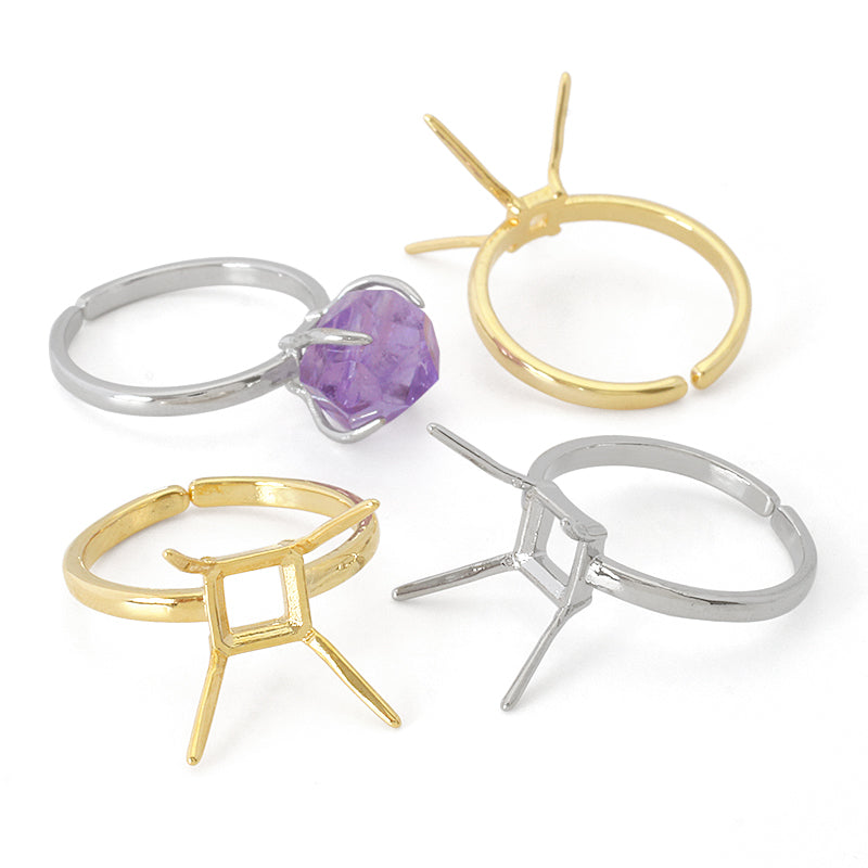 Ring stand hugging rhodium color