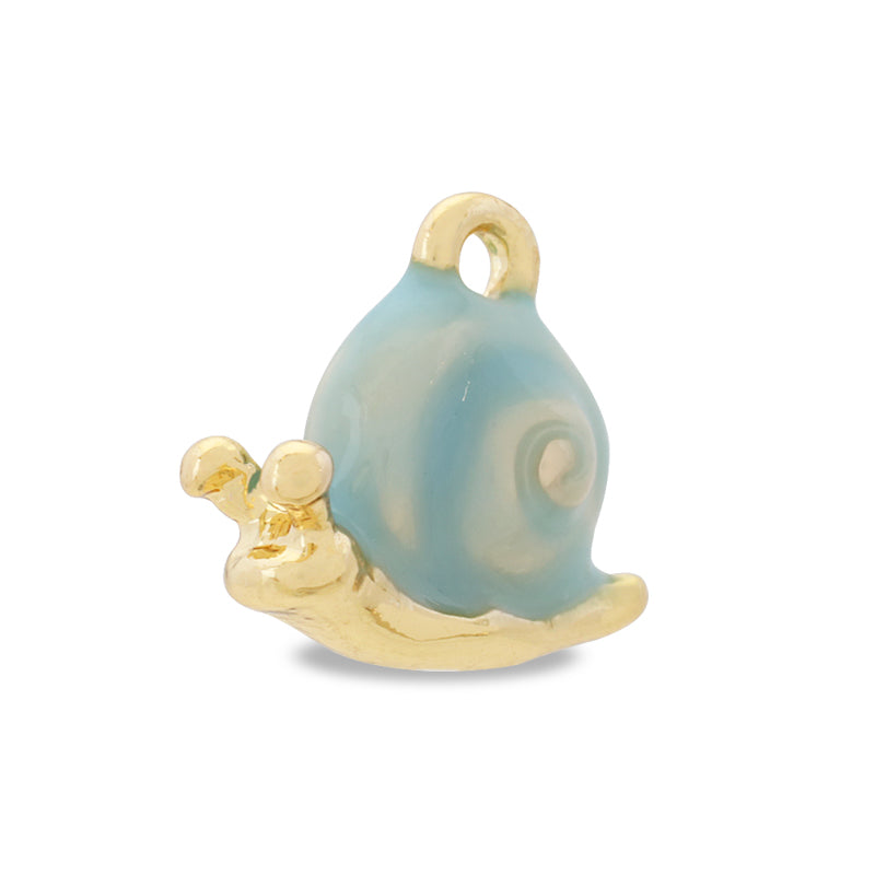 Charm snail blue/g