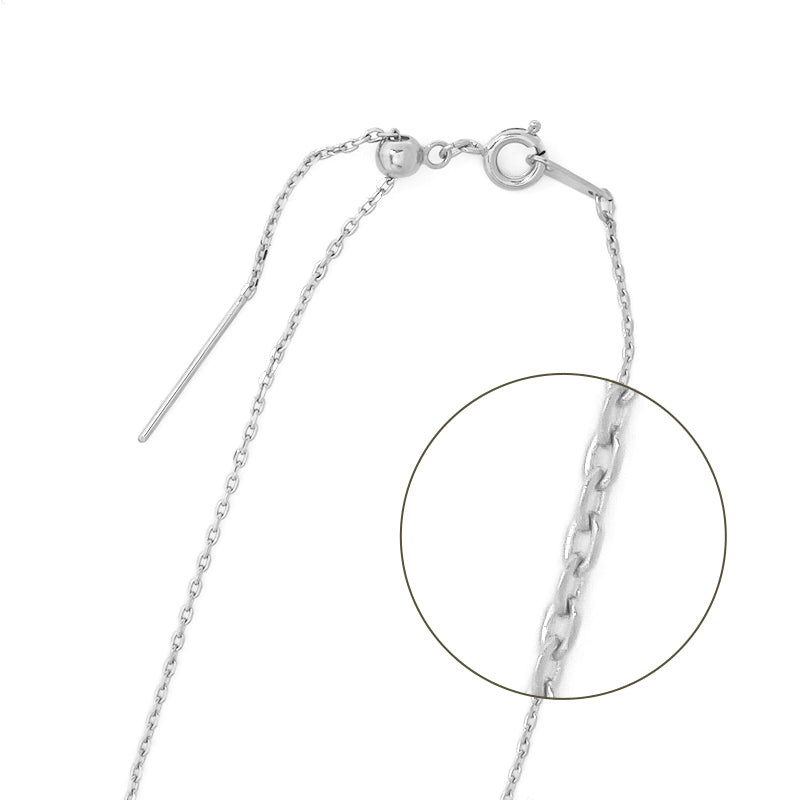 Slide Pincheen Neck 235SDC4 Rhodium Color