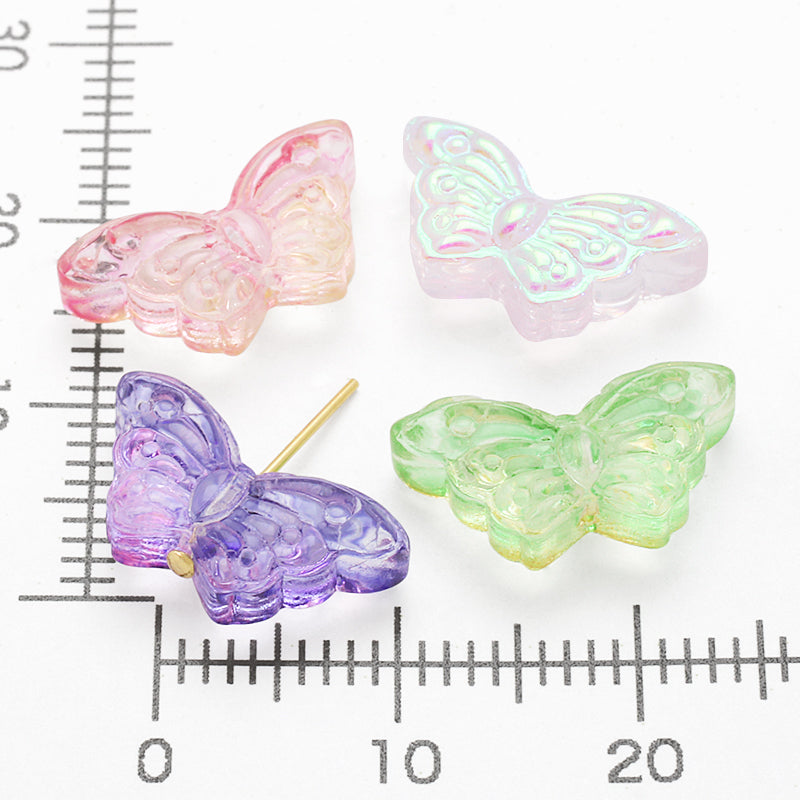 Glass bead butterfly mix 2