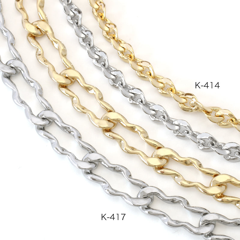 Chain K-417 Rodium color
