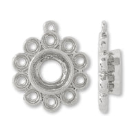 Stone rollBezel #1088 Rhodium color with 1 ring