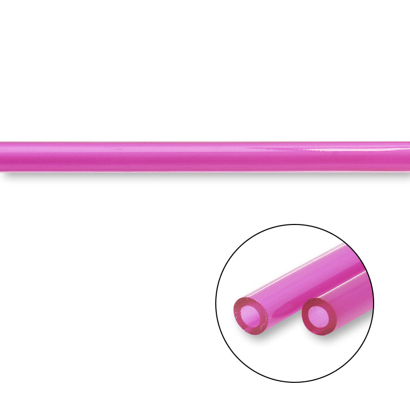 German PVC Code Tube Clear Magenta
