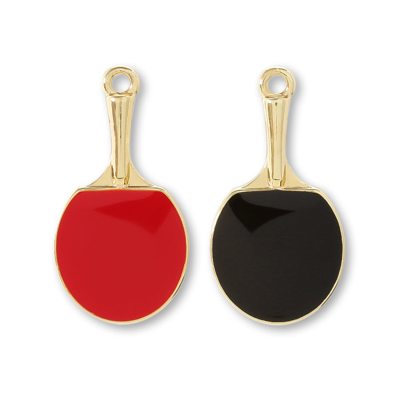 チャーム 卓球ラケット レッド・ブラック/G