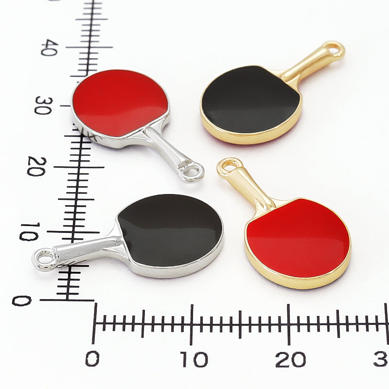 チャーム 卓球ラケット レッド・ブラック/G