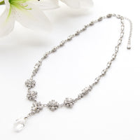 【KIWA BRIDAL】KBN-3 フラワードロップ ネックレス