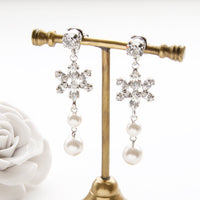 【KIWA BRIDAL】KBE-1 マーキスフラワー イヤーアクセサリー