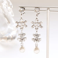 【KIWA BRIDAL】KBE-2 フラワーリーフ イヤーアクセサリー