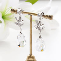 【KIWA BRIDAL】KBE-4 ブランチドロップ イヤーアクセサリー